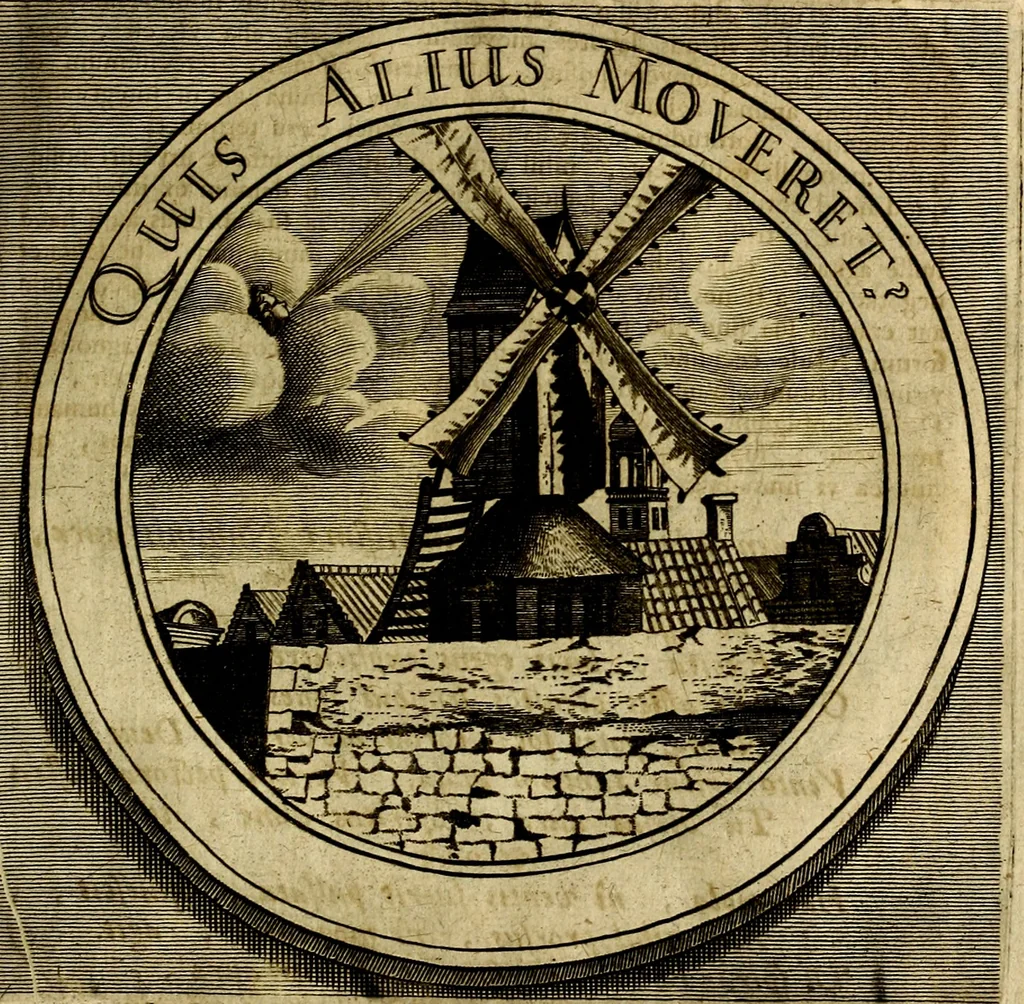 An illustration from Philothei symbola christiana : quibus idea hominis christiani exprimitur, 1677, leaf 124