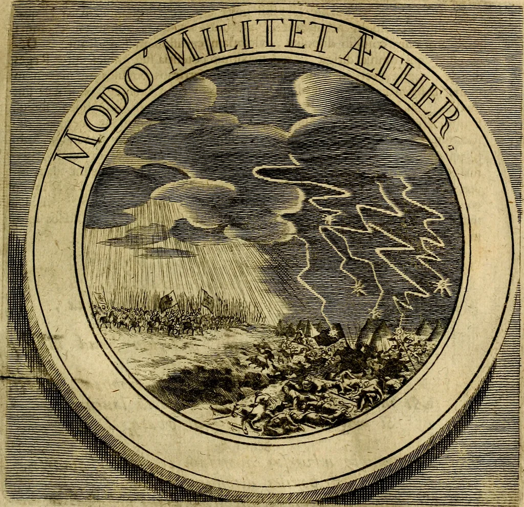 An illustration from Philothei symbola christiana : quibus idea hominis christiani exprimitur, 1677, leaf 126