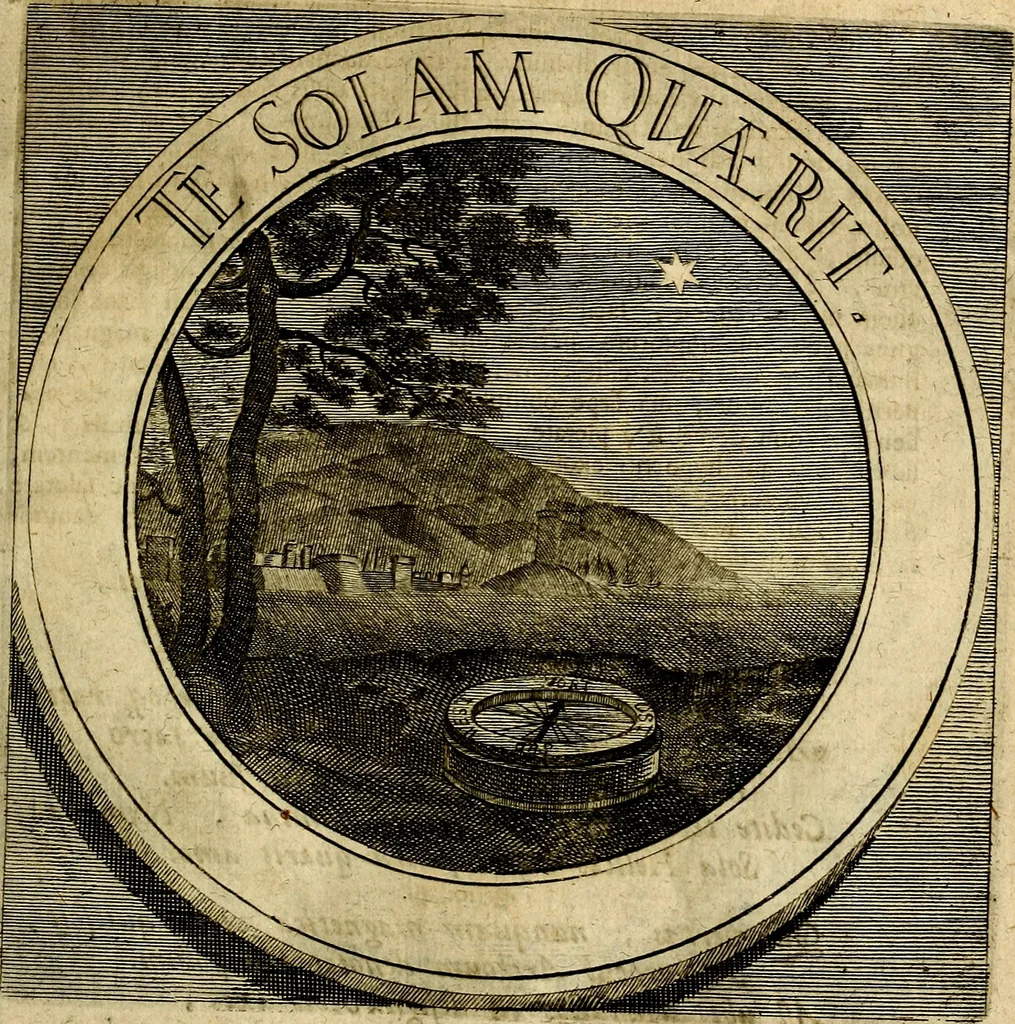 An illustration from Philothei symbola christiana : quibus idea hominis christiani exprimitur, 1677, leaf 138