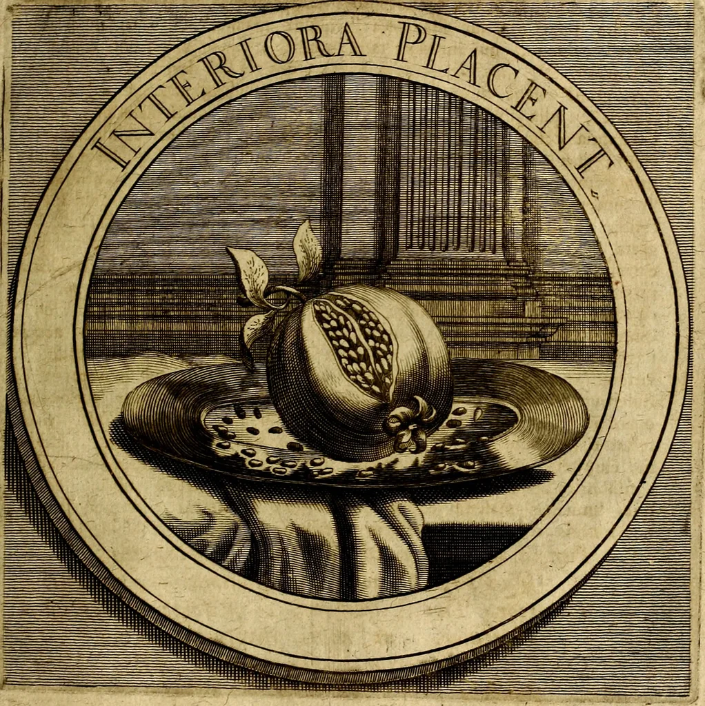 An illustration from Philothei symbola christiana : quibus idea hominis christiani exprimitur, 1677, leaf 160