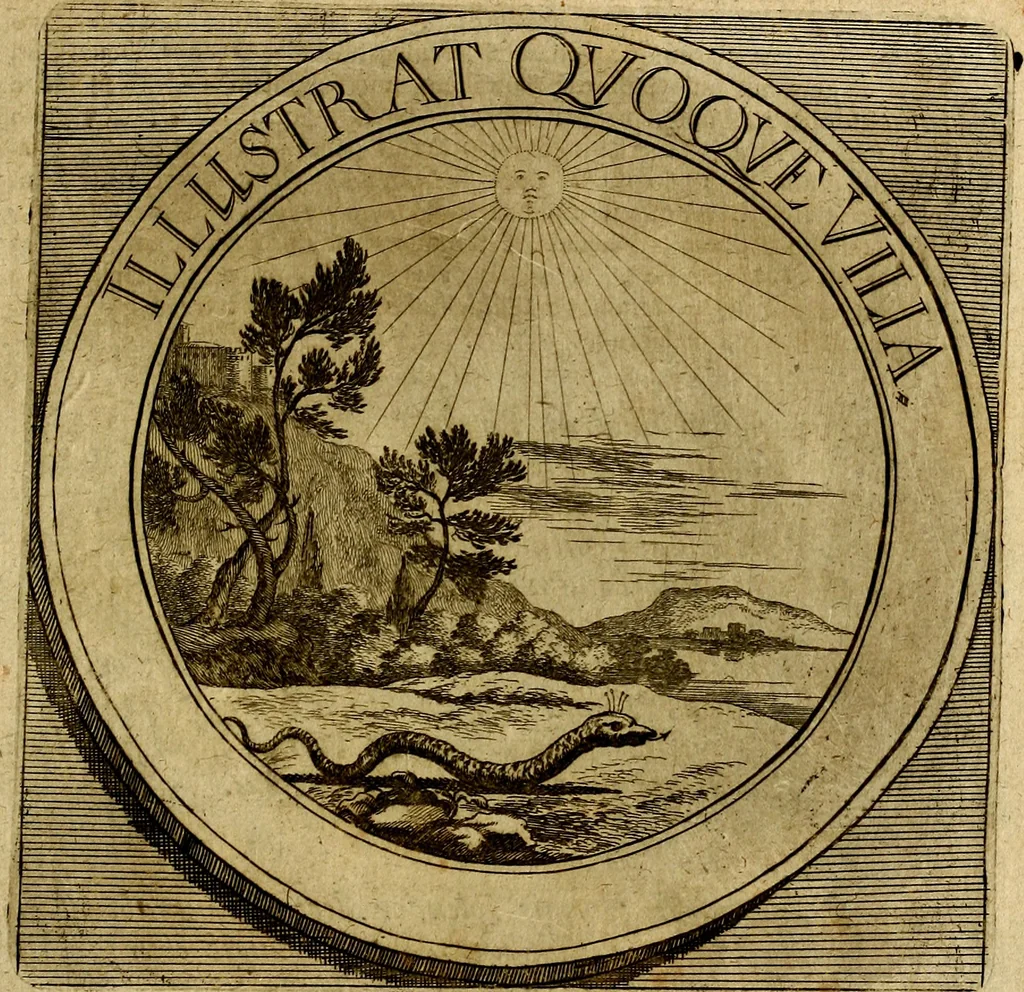 An illustration from Philothei symbola christiana : quibus idea hominis christiani exprimitur, 1677, leaf 26