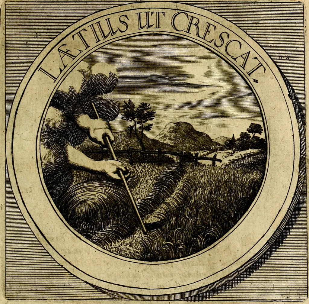 An illustration from Philothei symbola christiana : quibus idea hominis christiani exprimitur, 1677, leaf 50