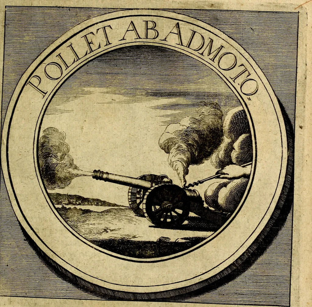 An illustration from Philothei symbola christiana : quibus idea hominis christiani exprimitur, 1677, leaf 66