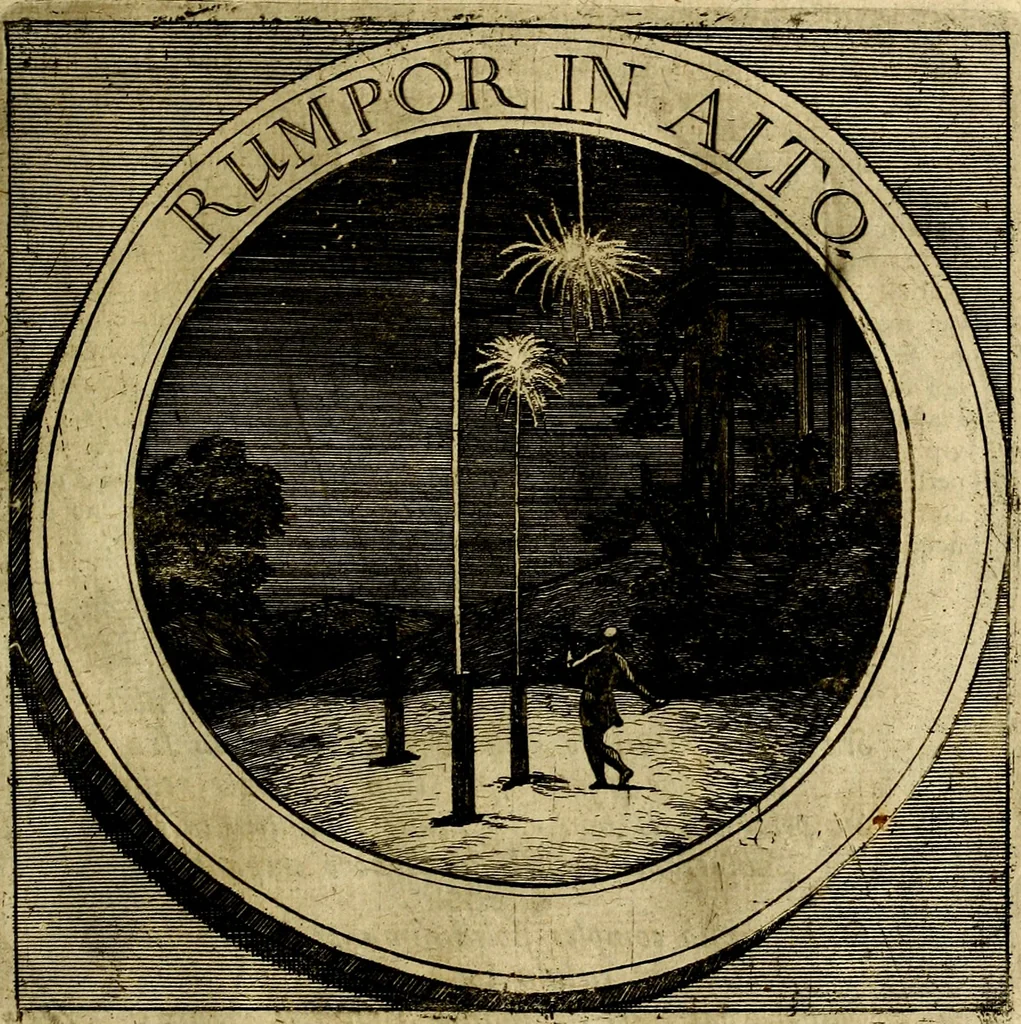 An illustration from Philothei symbola christiana : quibus idea hominis christiani exprimitur, 1677, leaf 72