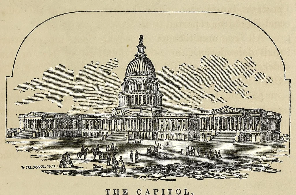 An illustration from Philp's Washington described. A complete view of the American Capital, and the District of Columbia; with many notices, historical, topographical, and scientific, of the seat of government, 1861, leaf 133