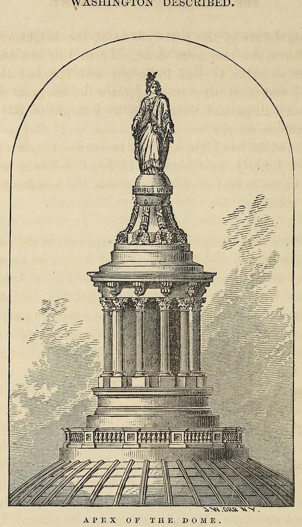 An illustration from Philp's Washington described. A complete view of the American Capital, and the District of Columbia; with many notices, historical, topographical, and scientific, of the seat of government, 1861, leaf 142
