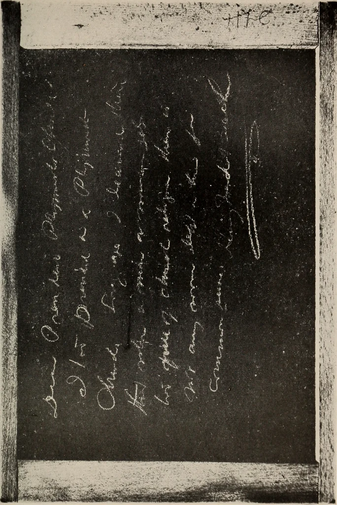 An illustration from Photographic copies of written messages from the spirit world : more than one hundred written communications from those who dwell in spirit life, including messages from Henry Ward Beecher ... and many others : with commentaries concerning conditions which obtain in spirit life based upon facts gathered from these messages and from many other sources, 1918, leaf 86