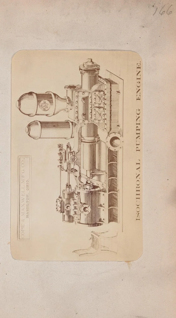 An illustration from Photographs and descriptions of various kinds of engines [ca. 1916], 1916, leaf 139