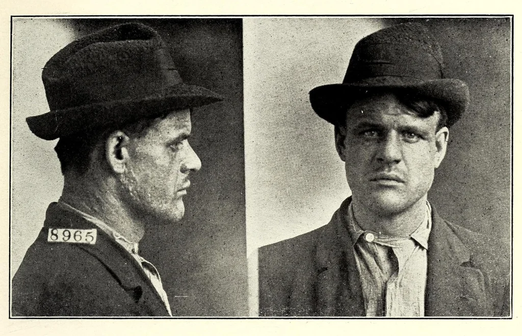 An illustration from Photographs, descriptions and records of persons charged with violation of the postal laws, 1916, leaf 107
