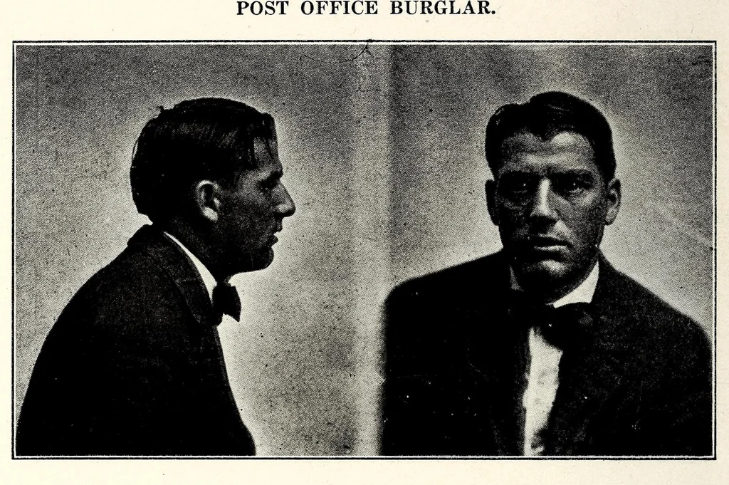 An illustration from Photographs, descriptions and records of persons charged with violation of the postal laws, 1916, leaf 160