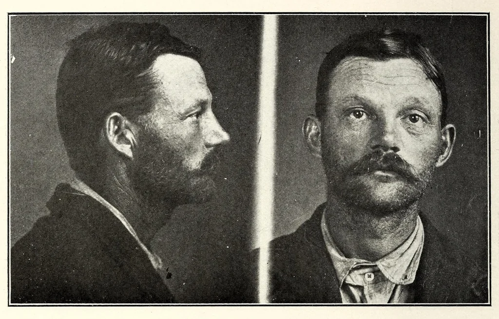 An illustration from Photographs, descriptions and records of persons charged with violation of the postal laws, 1916, leaf 214