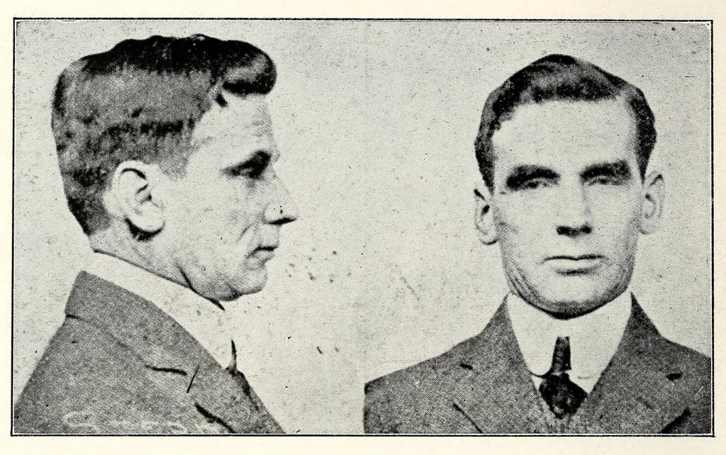 An illustration from Photographs, descriptions and records of persons charged with violation of the postal laws, 1916, leaf 80