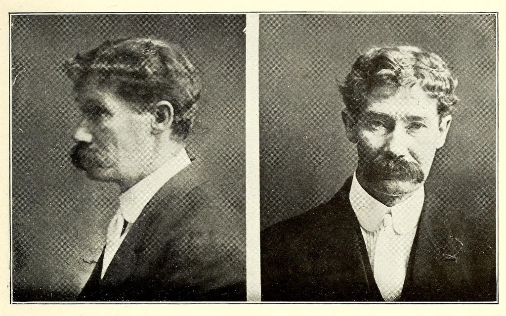 An illustration from Photographs, descriptions and records of persons charged with violation of the postal laws, 1916, leaf 31