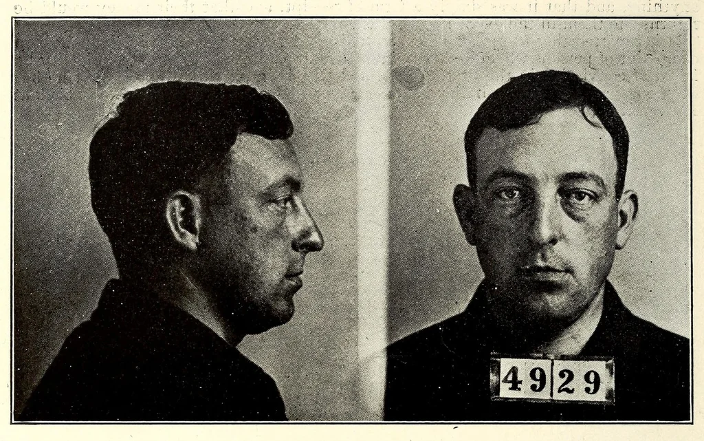An illustration from Photographs, descriptions and records of persons charged with violation of the postal laws, 1916, leaf 326