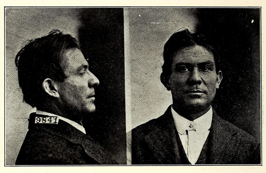 An illustration from Photographs, descriptions and records of persons charged with violation of the postal laws, 1916, leaf 352