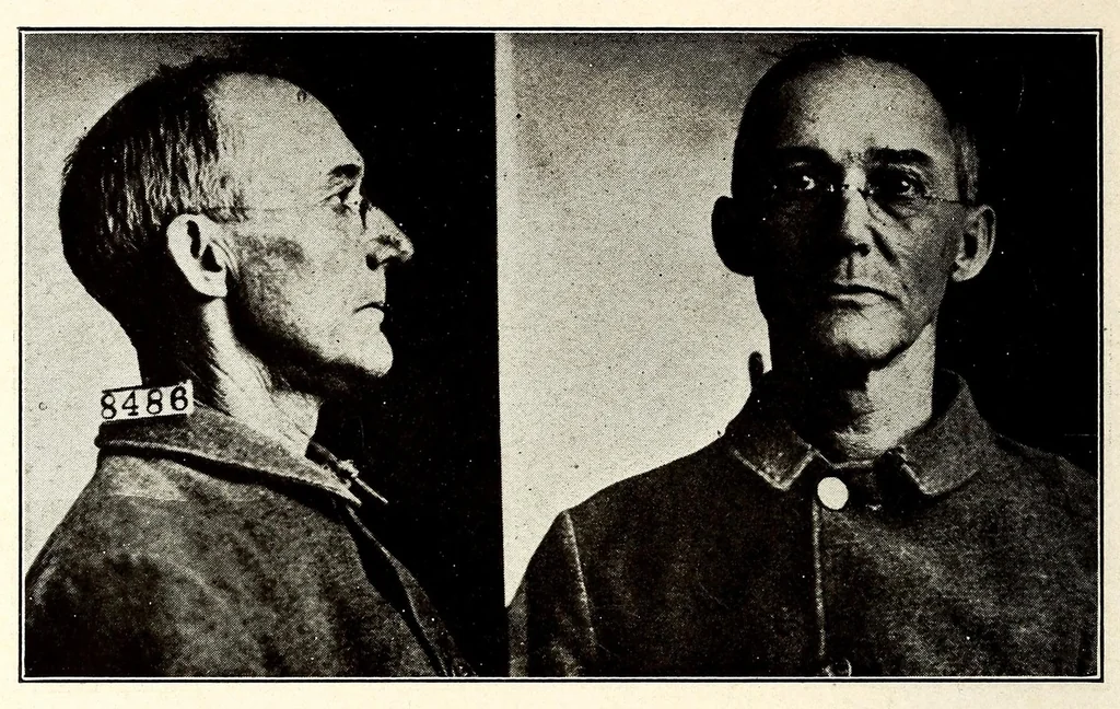 An illustration from Photographs, descriptions and records of persons charged with violation of the postal laws, 1916, leaf 378