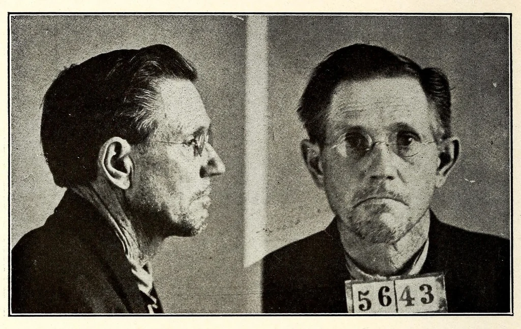 An illustration from Photographs, descriptions and records of persons charged with violation of the postal laws, 1916, leaf 458
