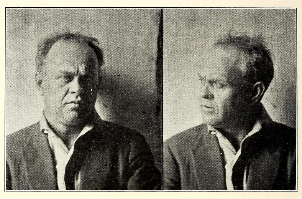 An illustration from Photographs, descriptions and records of persons charged with violation of the postal laws, 1916, leaf 138