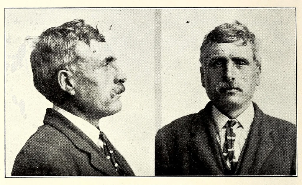 An illustration from Photographs, descriptions and records of persons charged with violation of the postal laws, 1916, leaf 218