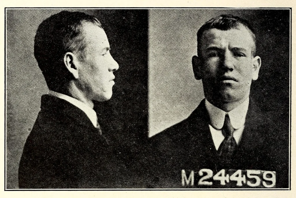 An illustration from Photographs, descriptions and records of persons charged with violation of the postal laws, 1916, leaf 58