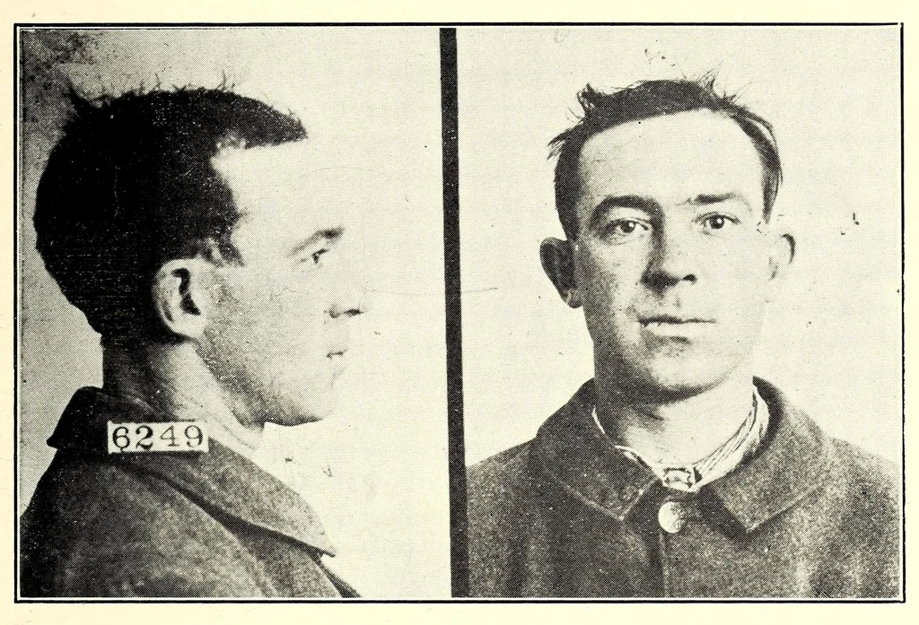 An illustration from Photographs, descriptions and records of persons charged with violation of the postal laws, 1916, leaf 85