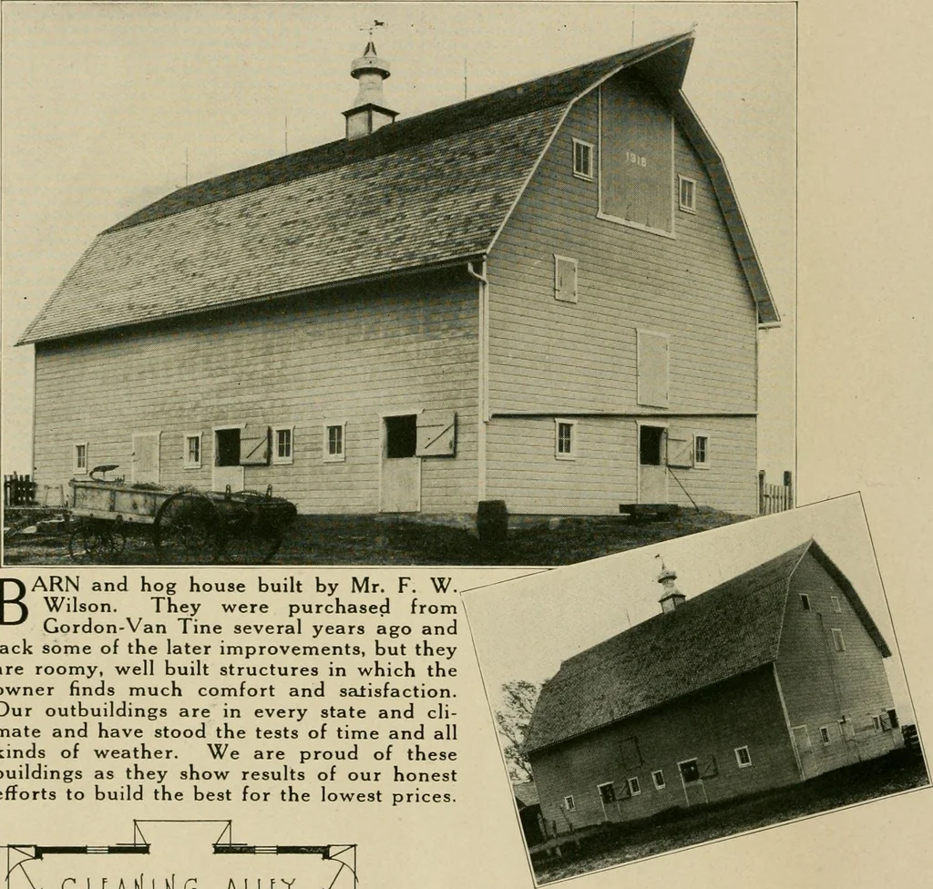 An illustration from Photographs and letters : some Gordon-Vantine barns and what their owners think of them., 1918, leaf 13