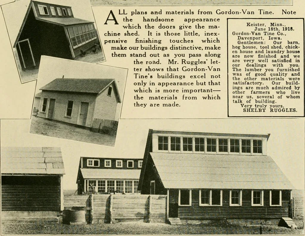 An illustration from Photographs and letters : some Gordon-Vantine barns and what their owners think of them., 1918, leaf 14
