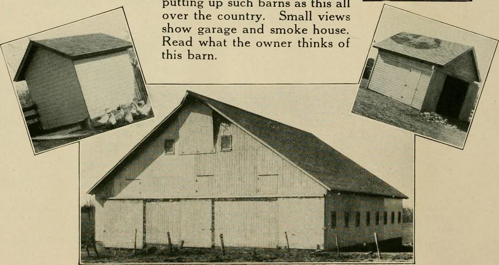 An illustration from Photographs and letters : some Gordon-Vantine barns and what their owners think of them., 1918, leaf 19