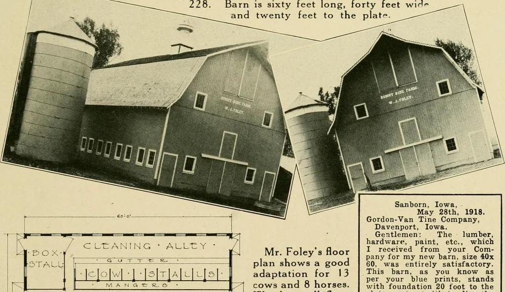An illustration from Photographs and letters : some Gordon-Vantine barns and what their owners think of them., 1918, leaf 32