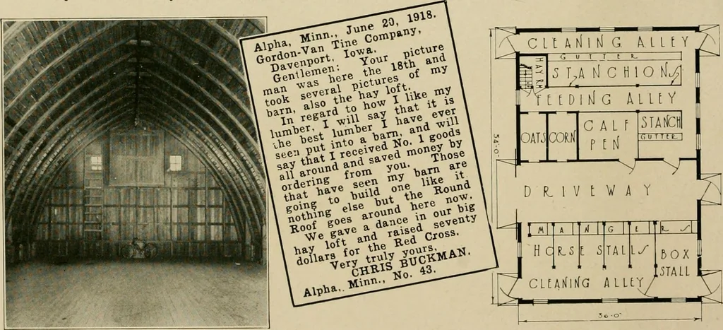 An illustration from Photographs and letters : some Gordon-Vantine barns and what their owners think of them., 1918, leaf 5