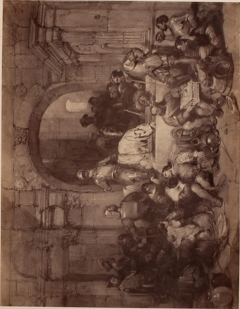 An illustration from Photographs of the "Gems of the Art Treasures Exhibition," Manchester, 1857, 1858, leaf 186
