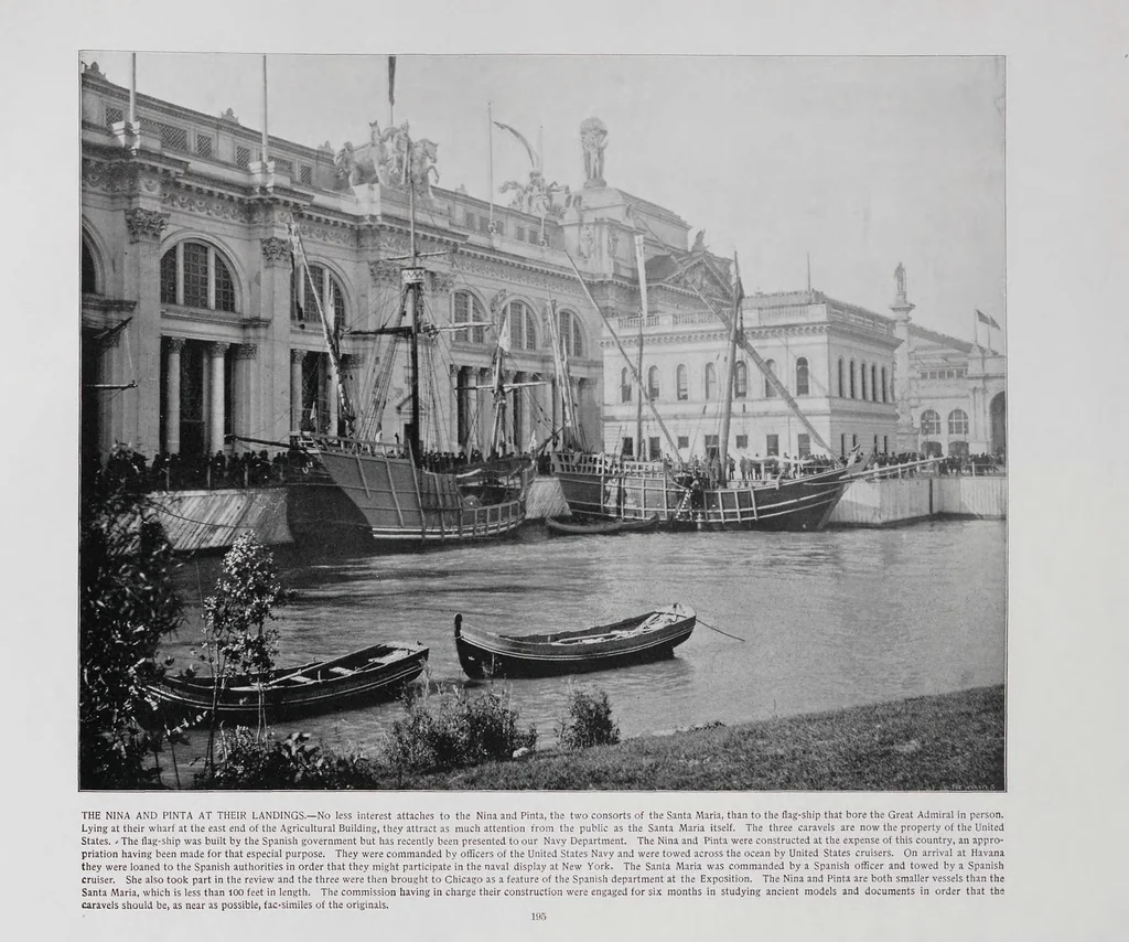 An illustration from Photographs of the World's Fair : an elaborate collection of photographs of the buildings, grounds and exhibits of the World's Columbian Exposition, with a special description of the famous Midway Plaisance, 1894, leaf 195