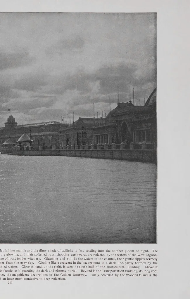 An illustration from Photographs of the World's Fair : an elaborate collection of photographs of the buildings, grounds and exhibits of the World's Columbian Exposition, with a special description of the famous Midway Plaisance, 1894, leaf 211
