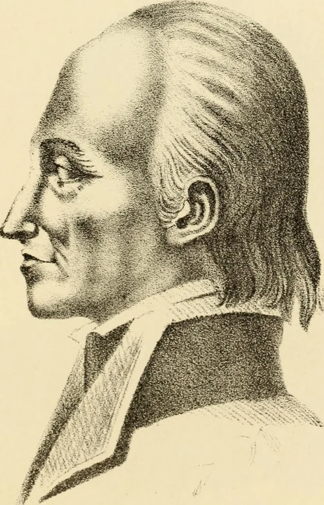 An illustration from Phrenology in connection with the study of physiognomy : to which is prefixed a biography of the author by Nahum Capen, 1836, leaf 406