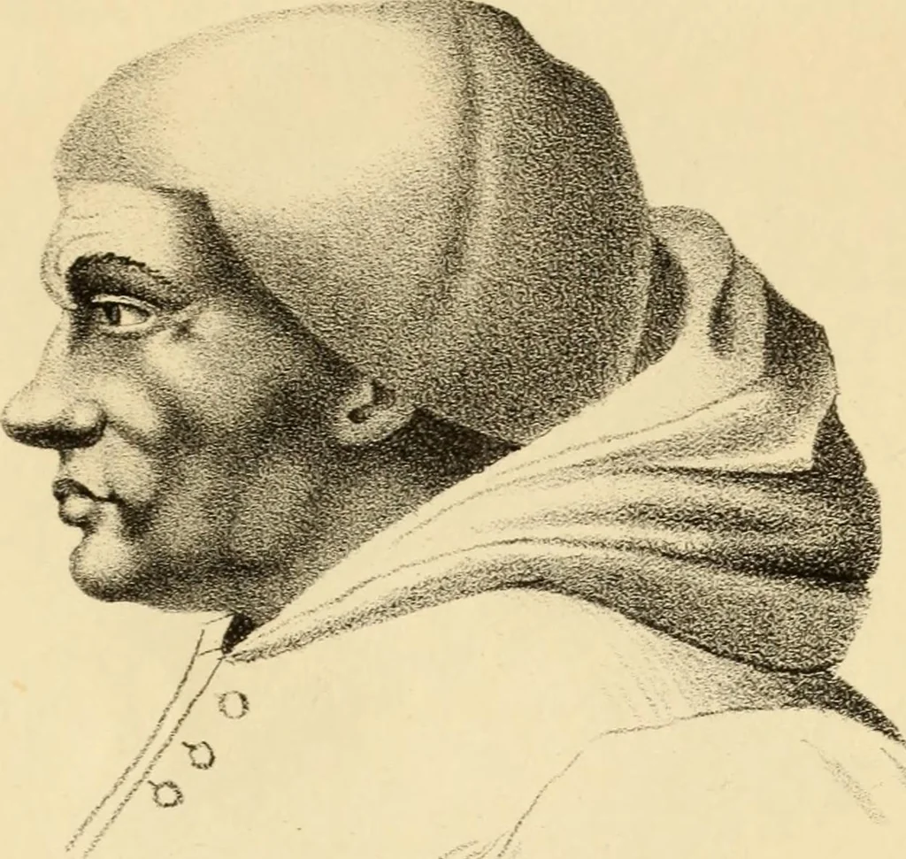 An illustration from Phrenology in connection with the study of physiognomy : to which is prefixed a biography of the author by Nahum Capen, 1836, leaf 412