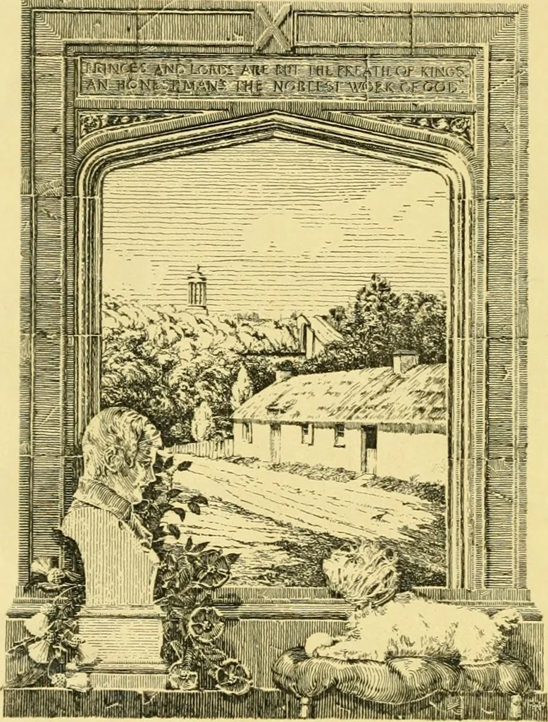 An illustration from Phrenological development of Robert Burns, from a cast of his skull moulded at Dumfries, the 31st day of March, 1834, 1859, leaf 5