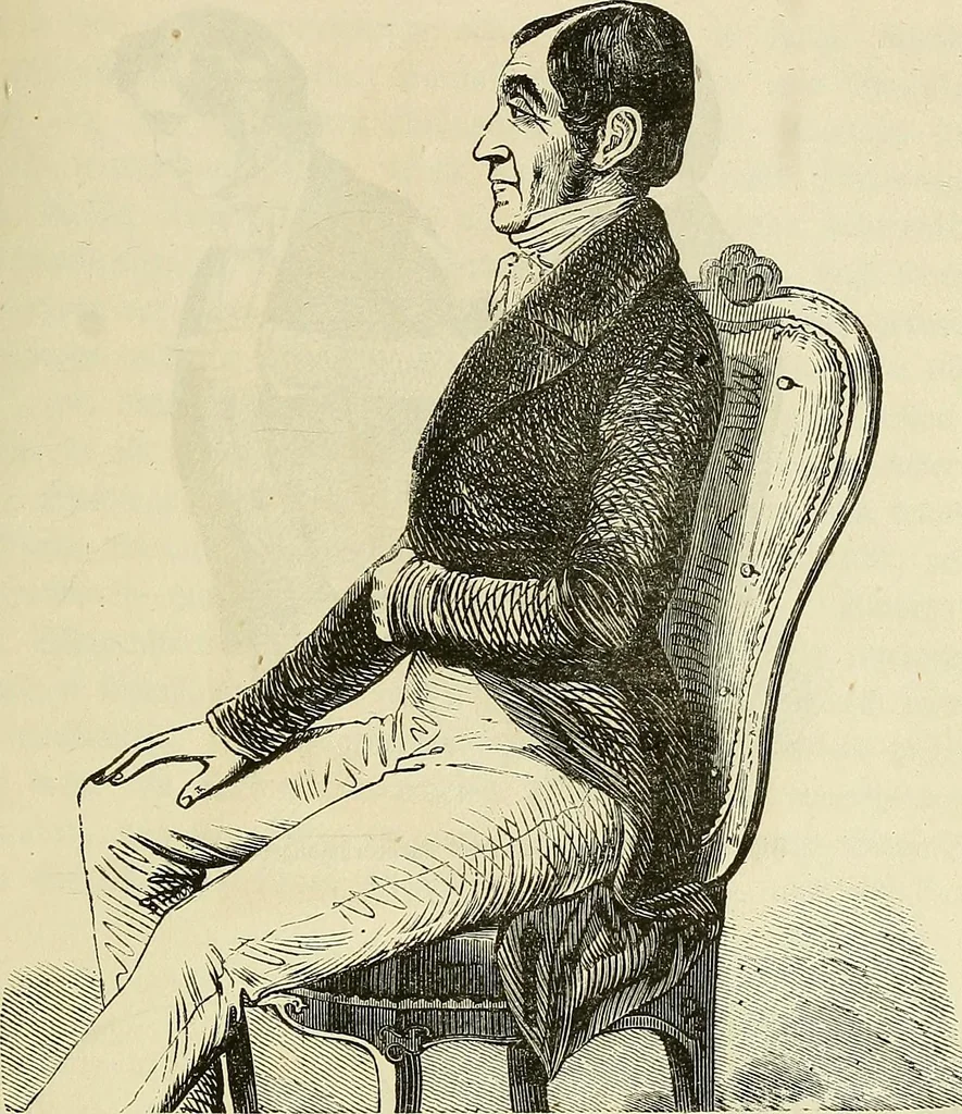 An illustration from Phrenologische Bilder : zur Naturlehre des menschlichen Geistes und deren Anwendung Wissenschaft und Leben, 1855, leaf 352