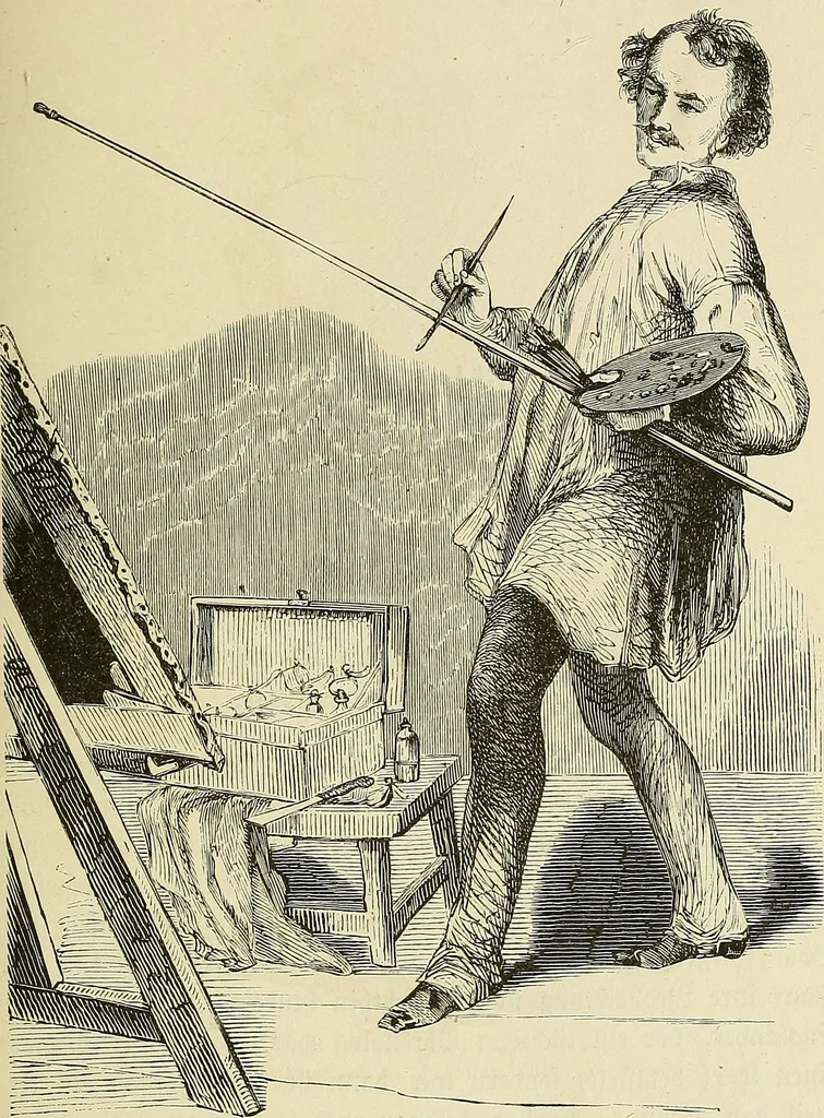 An illustration from Phrenologische Bilder : zur Naturlehre des menschlichen Geistes und deren Anwendung Wissenschaft und Leben, 1855, leaf 380