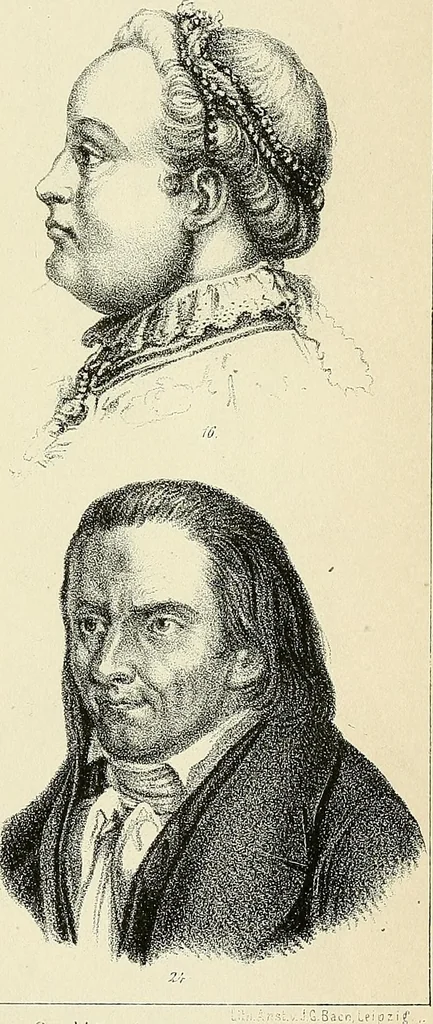 An illustration from Phrenologische Bilder : zur Naturlehre des menschlichen Geistes und deren Anwendung Wissenschaft und Leben, 1855, leaf 388