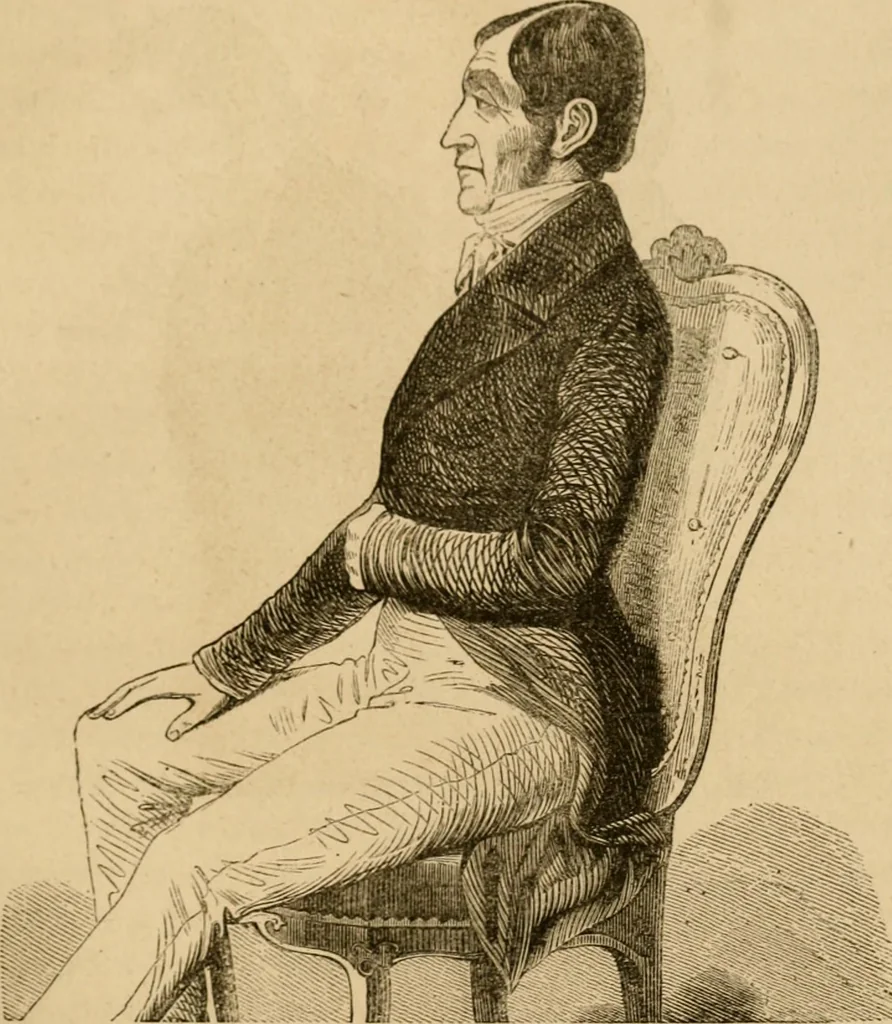 An illustration from Phrenologische Bilder : zur Naturlehre des menschlichen Geistes und deren Anwendung Wissenschaft und Leben, 1855, leaf 358