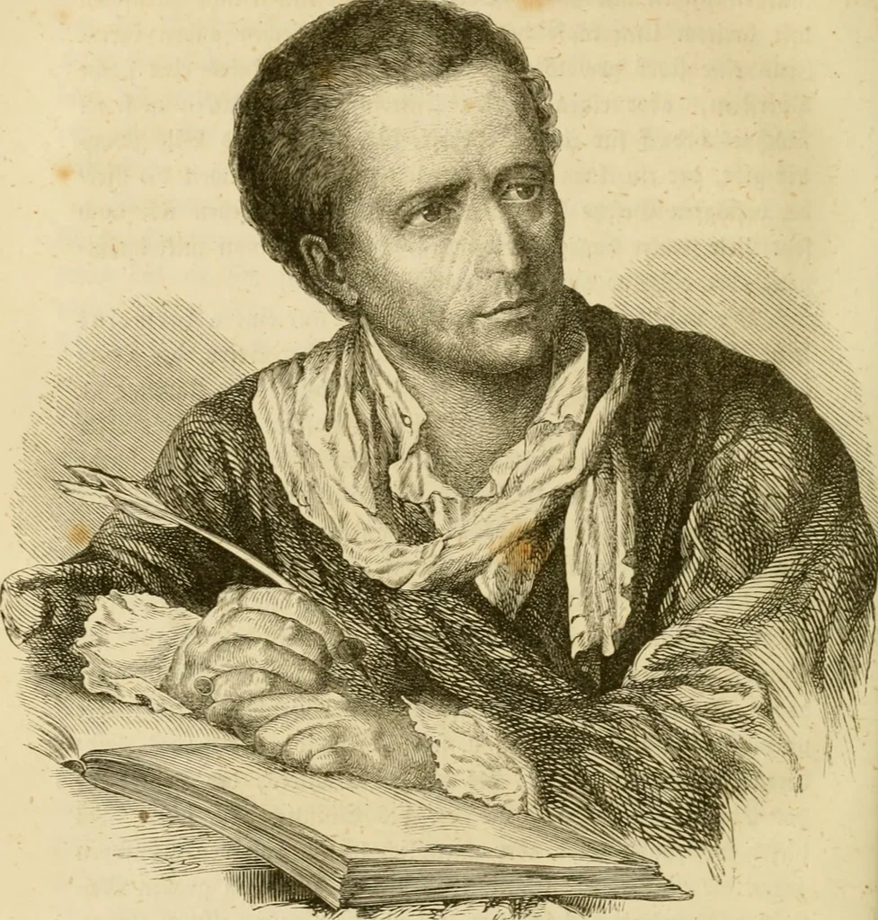An illustration from Phrenologische Bilder : zur Naturlehre des menschlichen Geistes und deren Anwendung Wissenschaft und Leben, 1855, leaf 587