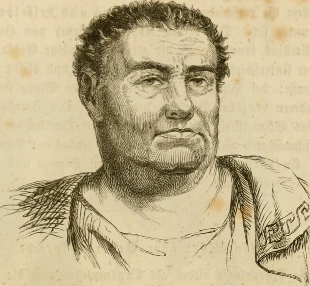 An illustration from Phrenologische Bilder : zur Naturlehre des menschlichen Geistes und deren Anwendung Wissenschaft und Leben, 1855, leaf 596