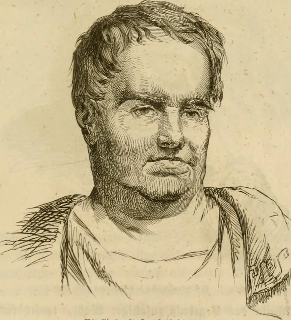 An illustration from Phrenologische Bilder : zur Naturlehre des menschlichen Geistes und deren Anwendung Wissenschaft und Leben, 1855, leaf 596