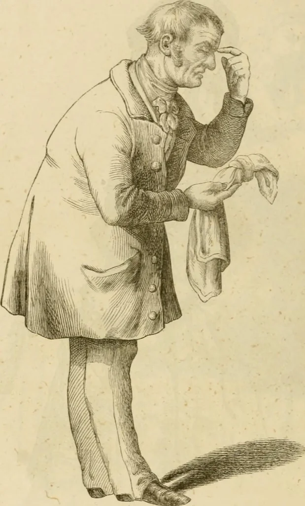 An illustration from Phrenologische Bilder : zur Naturlehre des menschlichen Geistes und deren Anwendung Wissenschaft und Leben, 1855, leaf 603