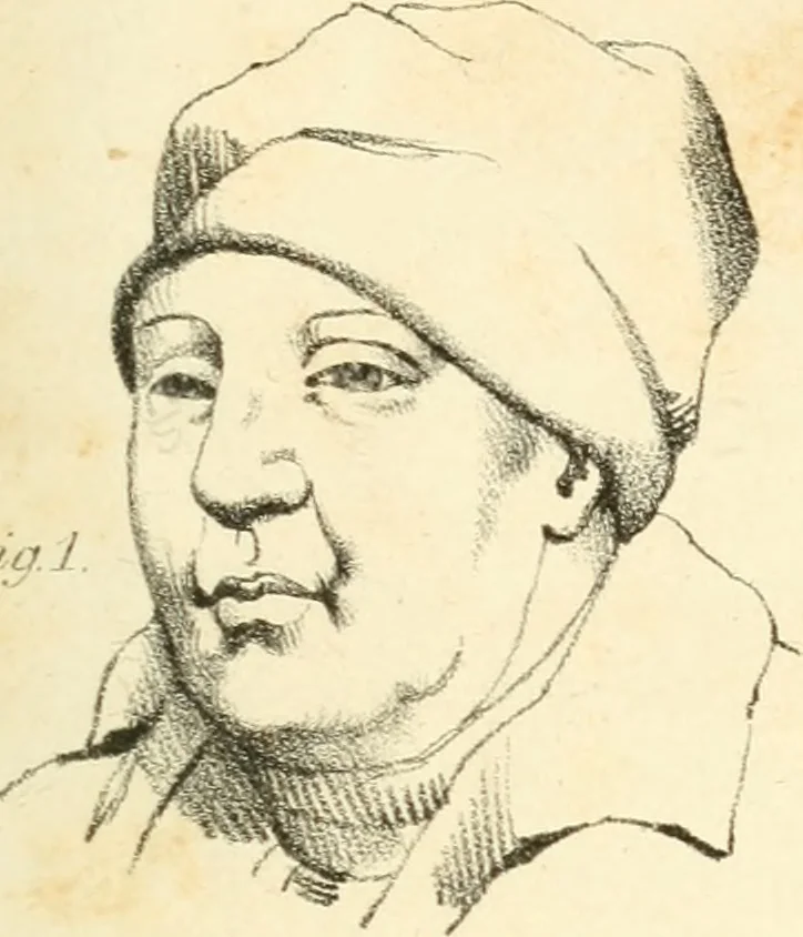 An illustration from Phrenology, in connection with the study of physiognomy, 1833, leaf 192