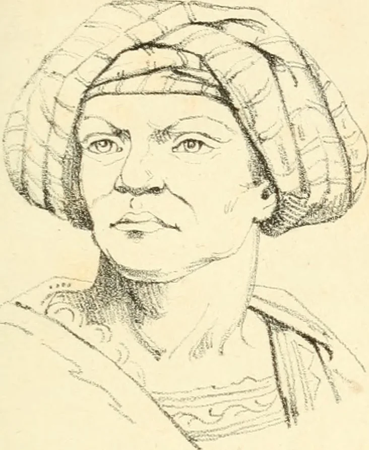 An illustration from Phrenology, in connection with the study of physiognomy, 1833, leaf 206