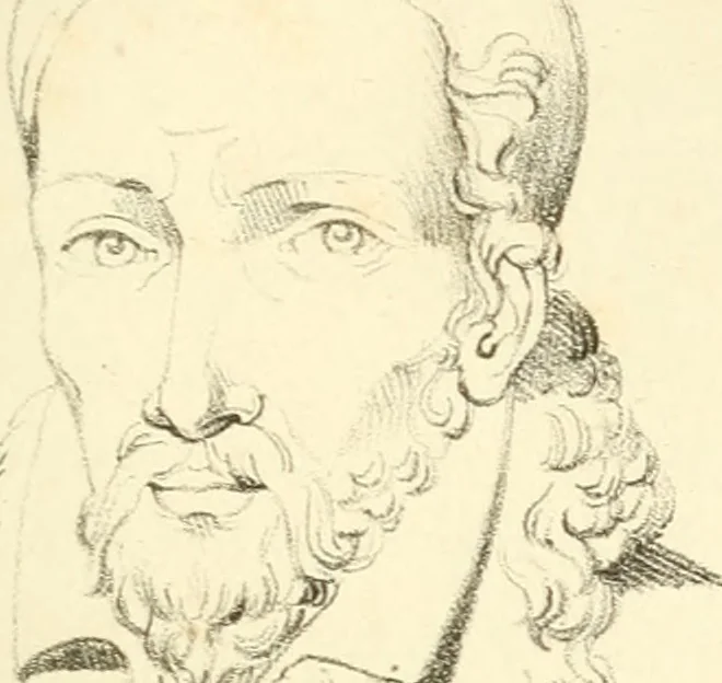 An illustration from Phrenology, in connection with the study of physiognomy, 1833, leaf 208