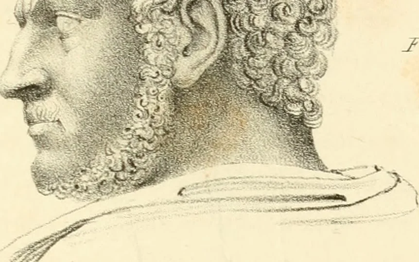 An illustration from Phrenology, in connection with the study of physiognomy, 1833, leaf 252