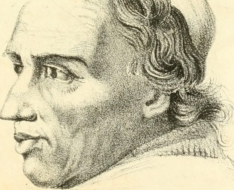 An illustration from Phrenology, in connection with the study of physiognomy, 1833, leaf 296