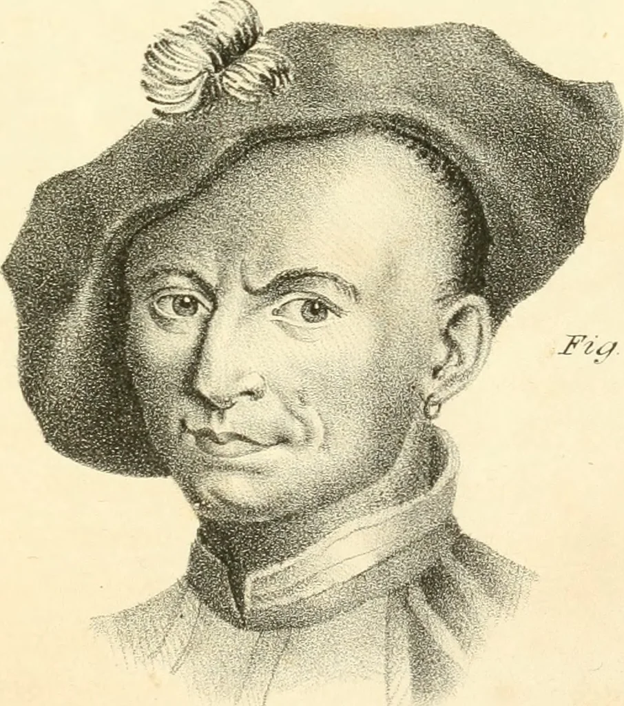An illustration from Phrenology, in connection with the study of physiognomy, 1833, leaf 376